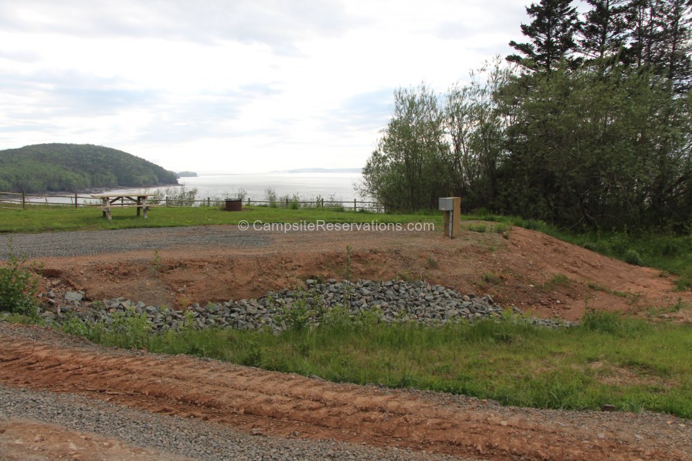Campsite 22 in Five Islands Provincial Park Campground at Five Islands
